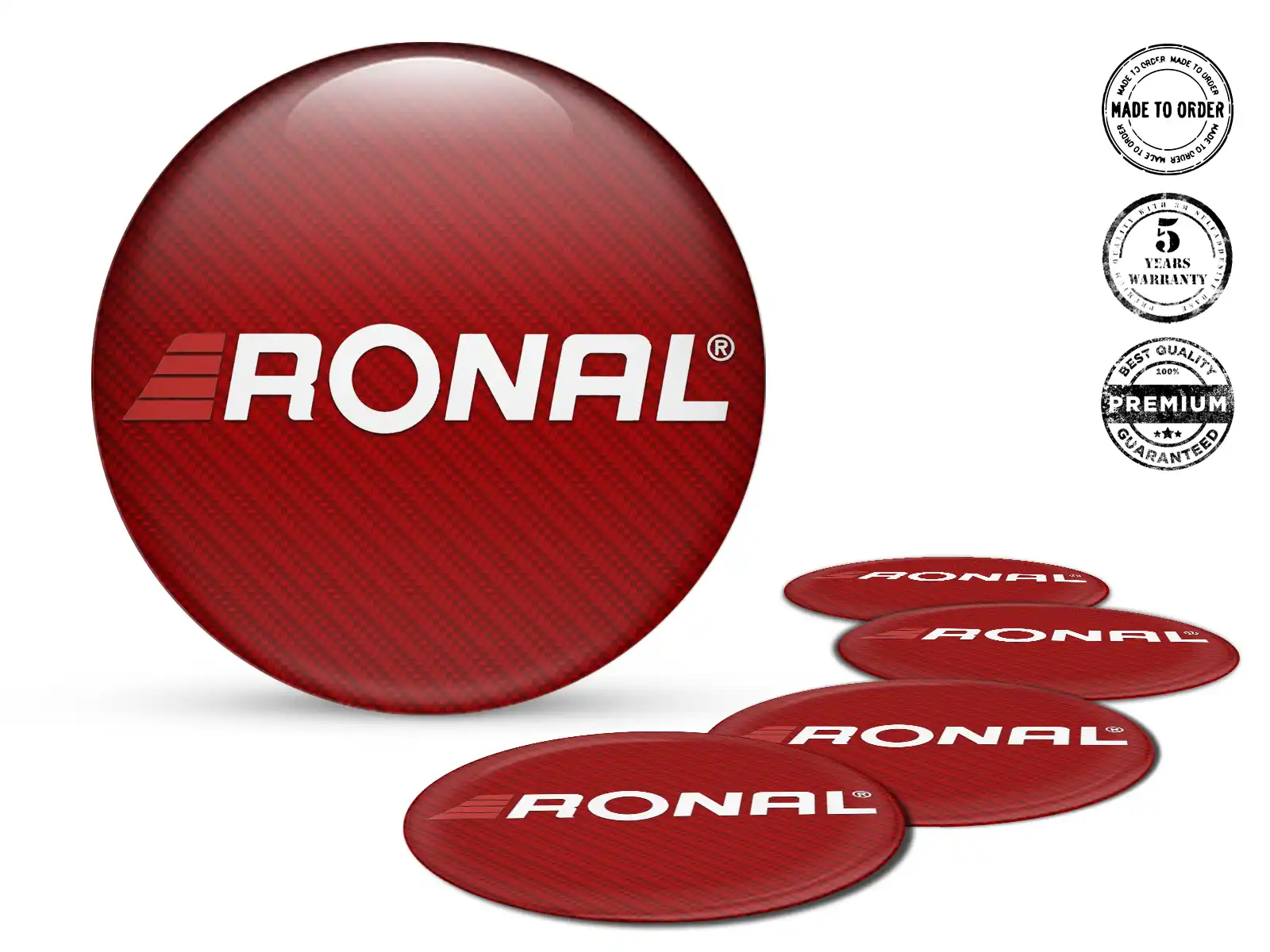 Ronal Dome Sticker Ausgabe Hochwertige Auto-Labels